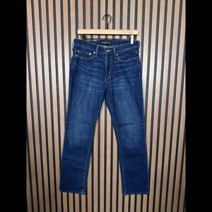 Abercrombie & Fitch Jeans 30 x 32 Mens Blue Dark Wash Straight Stretch Denim